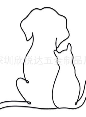 北欧家居软装铁艺工艺品挂件壁饰卧室装饰品墙上造型创意家居装饰