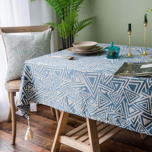 日式桌布茶桌防水茶几客厅中式仿棉麻加厚简约餐桌布桌垫桌旗 - 图1