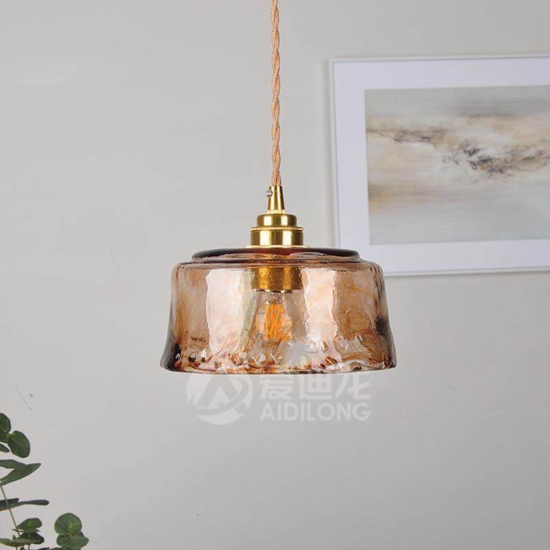 北欧复古黄铜玻璃吊灯民宿吧台餐厅床头灯创意个性咖啡厅客厅灯具,淘宝优惠券,粉丝福利购,淘宝优惠卷