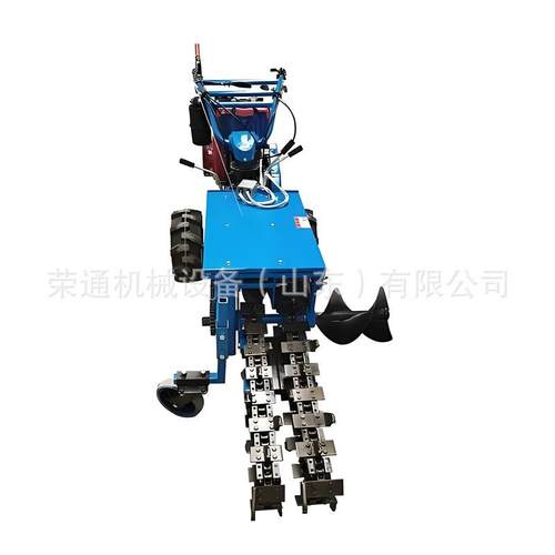链条开沟机多功能小型手扶农用耕地起垄机果园自走式开槽挖沟机 - 图3