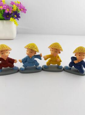 套装斗笠功夫和尚抱酒坛醉拳笑傲江湖组合树脂工艺品汽车摆件