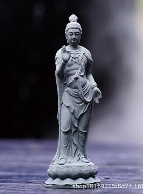 佛像鱼缸造景摆件院子假山盆景花盆微景观生态水族箱鱼池装饰禅意