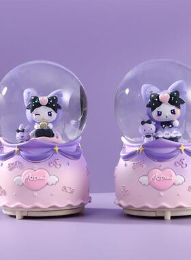 多款创意发光音乐盒卡通水晶球彩灯八音盒雪花小夜灯摆件学生礼品