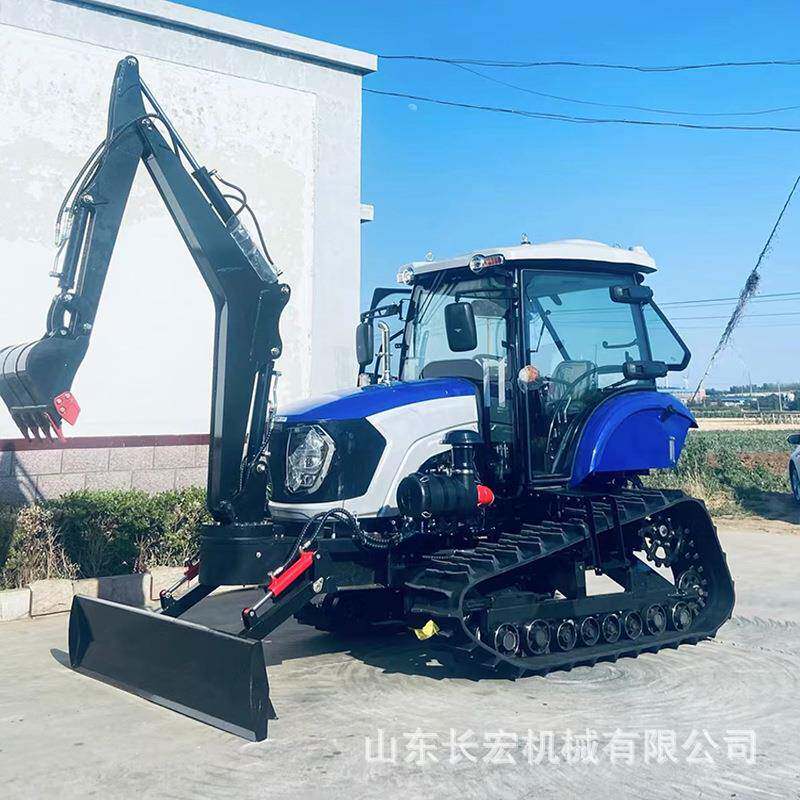 100 HP multifunctional four-wheel drive micro tillage machine, diesel tillage machine, plowing, trenching, plowing and drying dual-purpose rotary tillage machine