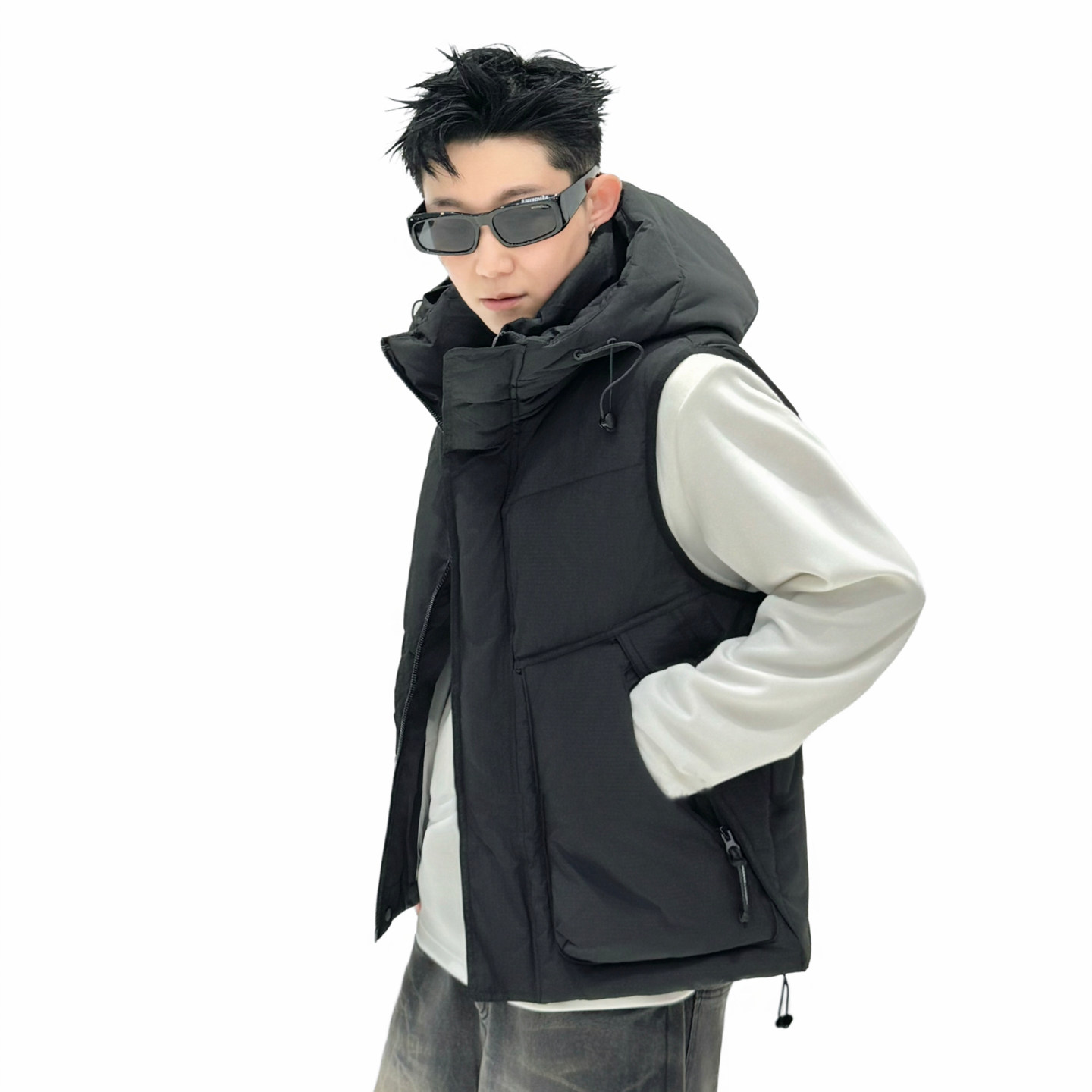 羽绒马甲男款冬季加厚保暖背心马夹痞帅韩版户外工装外套2025新款,淘宝优惠券,粉丝福利购,淘宝优惠卷