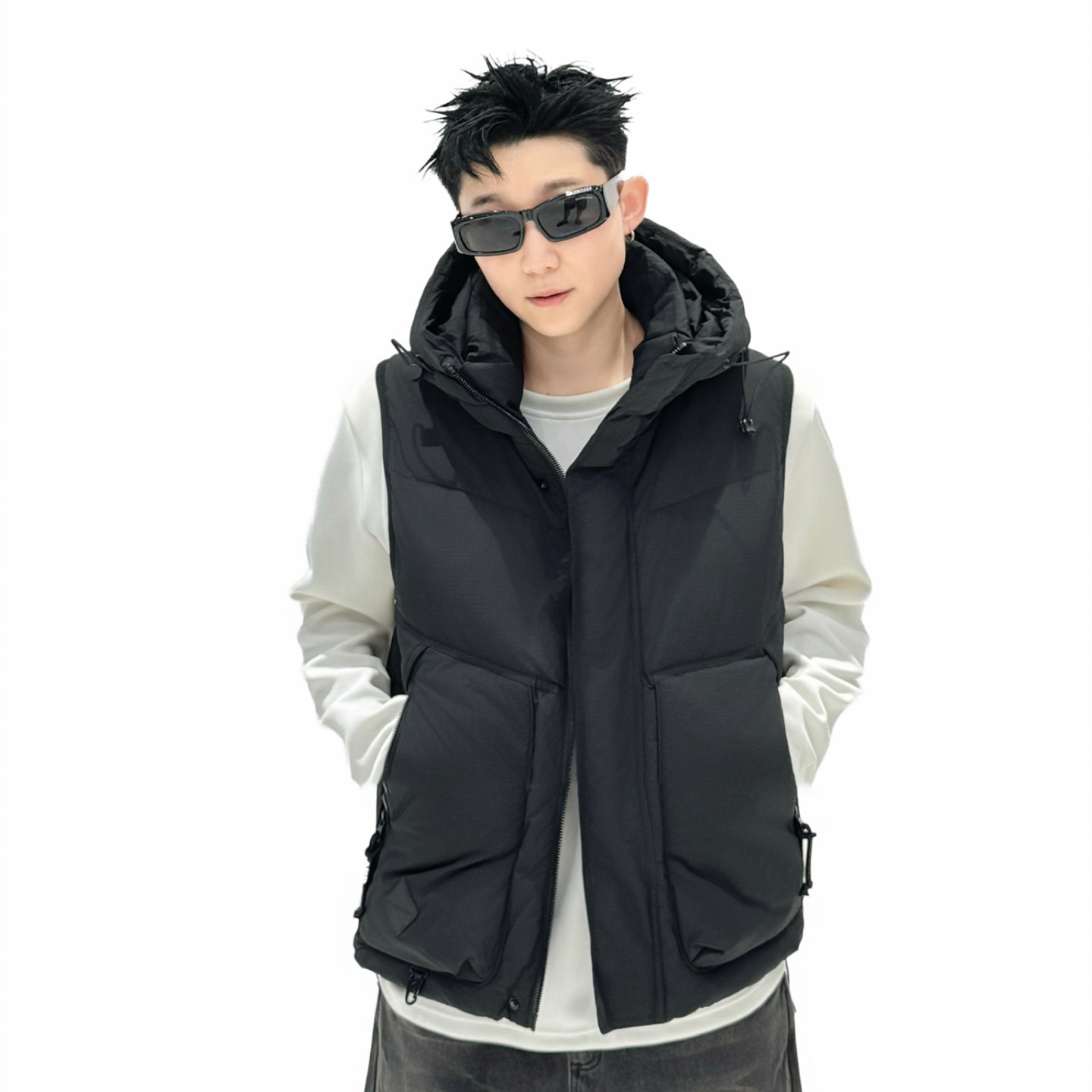 羽绒马甲男款冬季加厚保暖背心马夹痞帅韩版户外工装外套2025新款,淘宝优惠券,粉丝福利购,淘宝优惠卷