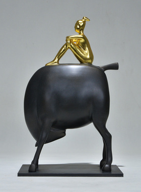 酒店艺术雕塑大摆件抽象简约现代摆设样板房间R客厅家居装饰品创