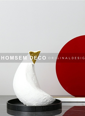 简约现代轻奢抽象动物雕塑摆件样板房间家居软装饰品Y创意艺术摆