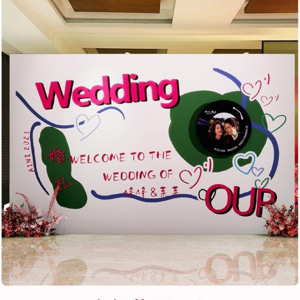 复古唱片机订婚宴布置装饰迎宾结婚留影区求婚kt板定制场景背景墙,淘宝优惠券,粉丝福利购,淘宝优惠卷