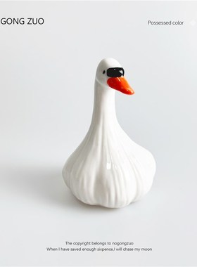 蒜了鸭 没什么大不了的w创意治愈桌面摆件搞怪节日生日礼物