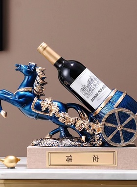 马到成功家e用轻奢高档葡萄红酒架子客厅玄关电视柜酒柜装饰品摆