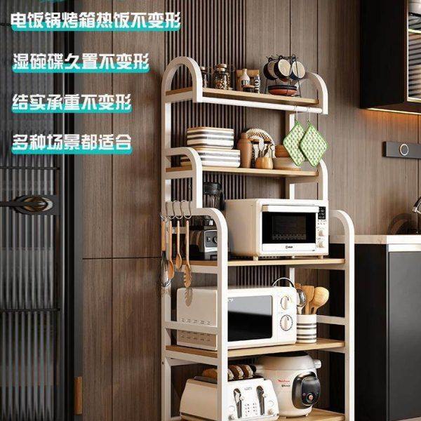 厨房置物架多功能储物柜收纳烤箱微波炉架子简易货架多层落地小型,淘宝优惠券,粉丝福利购,淘宝优惠卷
