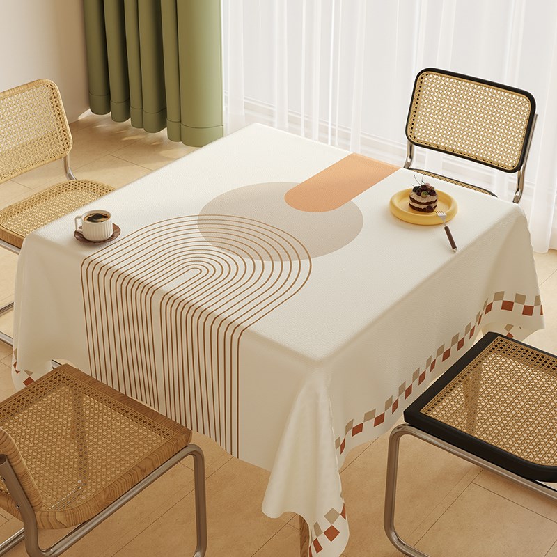正方形桌布防水防油防烫免t洗小羊皮餐桌布茶几桌布小清新方桌桌 - 图1