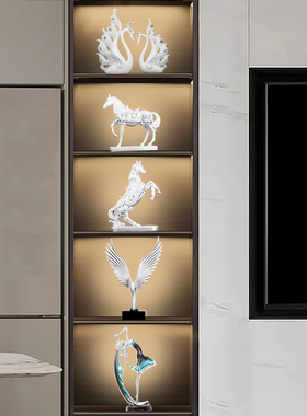 轻奢高档酒e柜电视柜装饰品客厅摆件家居高级感玄关摆设乔迁新居