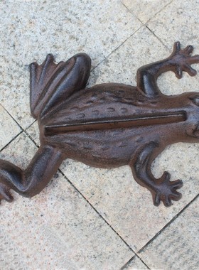 欧式复古铸铁青蛙别墅花园庭院庭院鞋刮I鞋底泥土刮居家居饰品摆