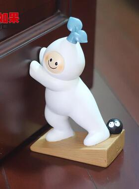 如果创意卜先生门推卡通树脂门塞家居装饰品防风门阻门器书档摆件