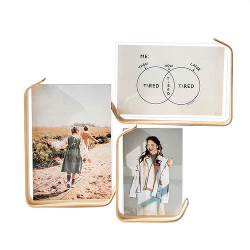 木质框架简约创意相框摆台6寸桌面立体装饰摆件diy实木相框 - 图3