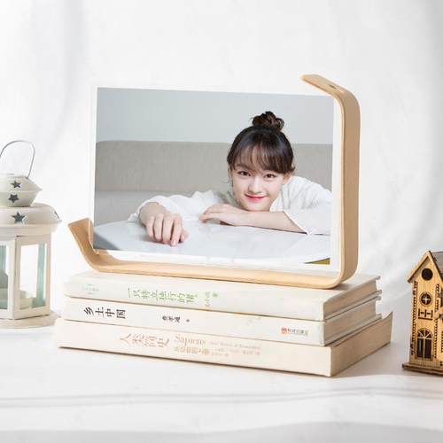 木质框架简约创意相框摆台6寸桌面立体装饰摆件diy实木相框 - 图1