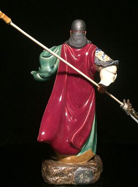 石湾公仔关羽关公武财神像供奉乔迁开业送礼品陶瓷关二爷玄关摆件