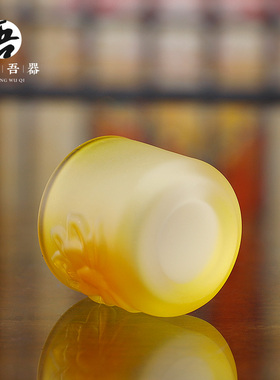 琉璃莲花供水杯 家用室内供奉关公武财神K供酒杯供佛用品佛前供杯