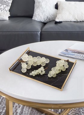 简约现代轻e奢葡萄摆件装饰家居客厅玄关书柜桌面软装搭配艺术摆