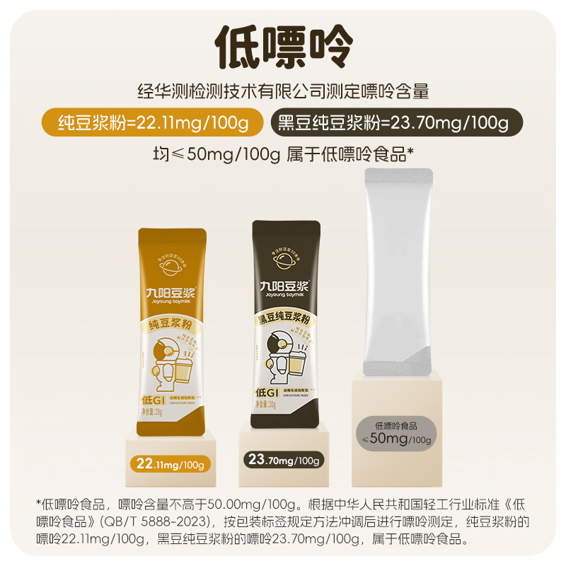 【0糖添加】九阳豆浆纯豆浆粉黄豆黑豆高蛋白原味早餐低负担代餐,淘宝优惠券,粉丝福利购,淘宝优惠卷