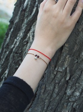 本命年手工红绳手链脚链手绳脚绳男女款情侣闺蜜同学Y礼物时尚简