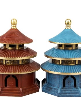 卓好 铜天坛香炉摆件铜熏香炉摆件