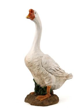 庭院户外装饰摆件仿真大白鹅动物院子田园树脂工艺品仿真动物摆件