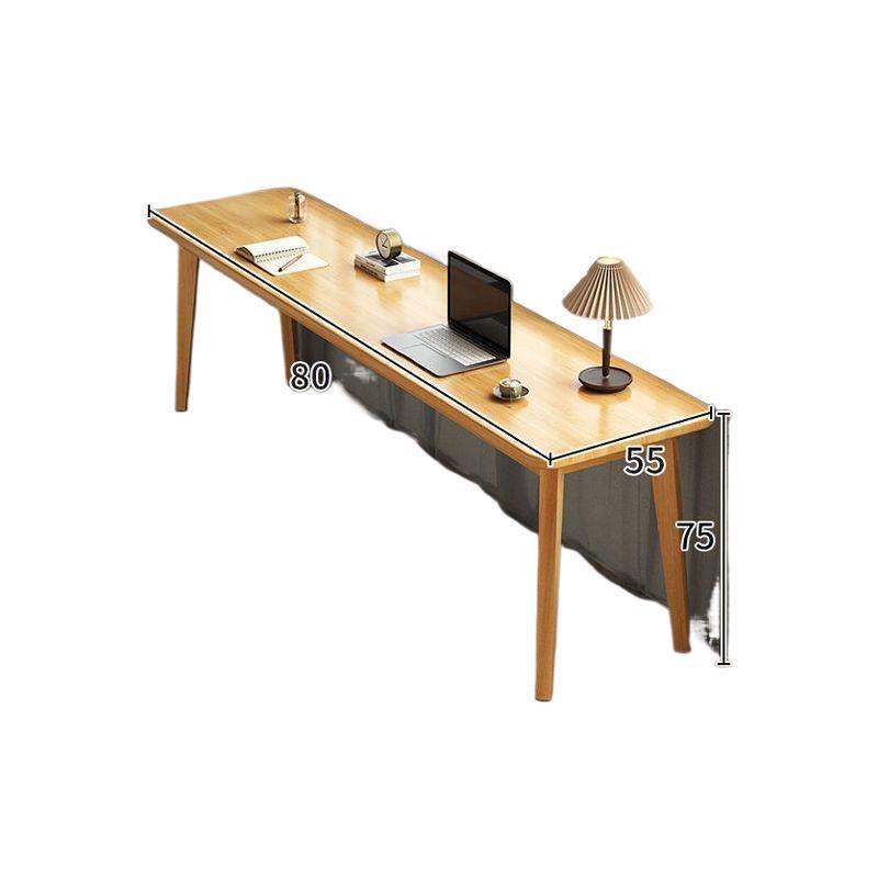 实木电脑桌简约家用卧室电脑餐椅凳子靠背学习学生学习办公桌 - 图3