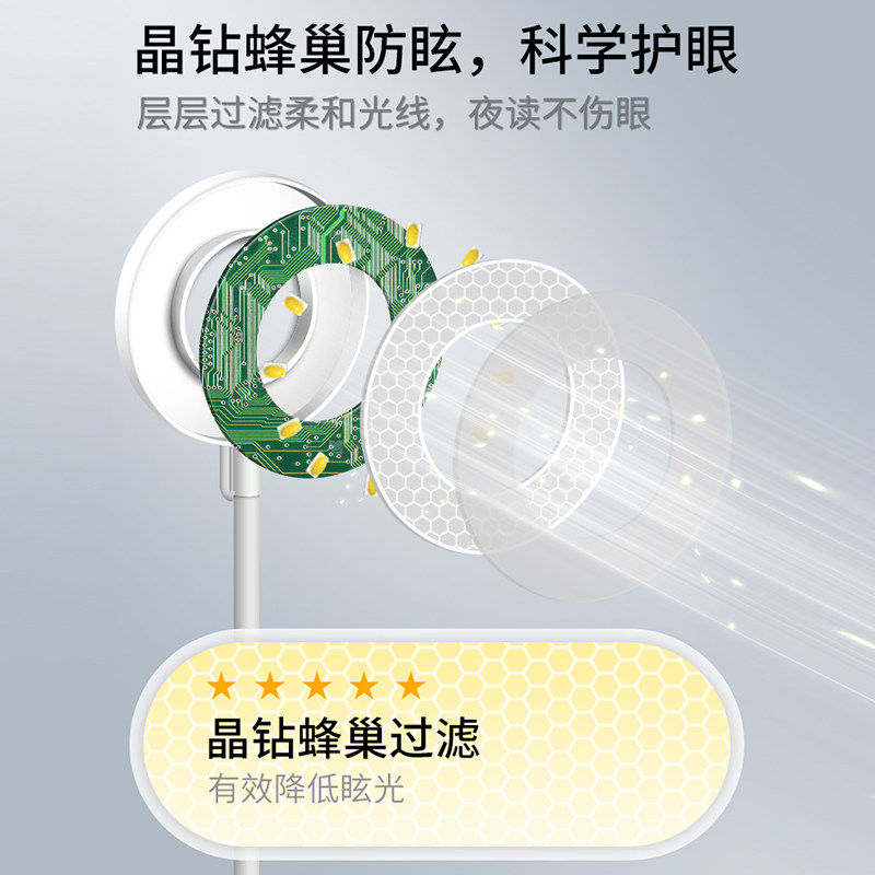 充电台灯夹子灯学习专用护眼灯夹式宿舍大学生床上灯阅读灯床头灯,淘宝优惠券,粉丝福利购,淘宝优惠卷