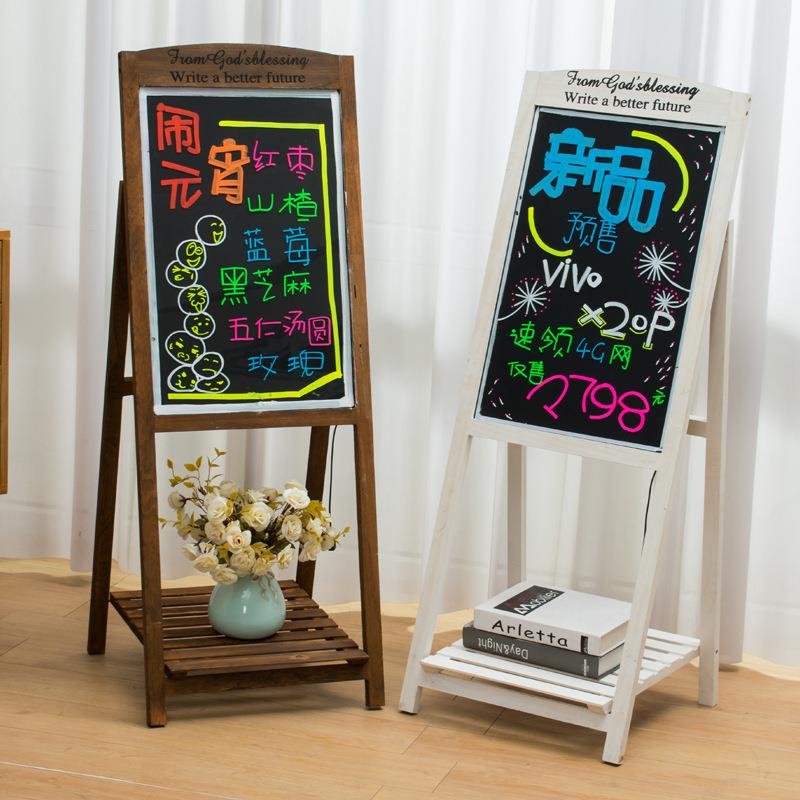 电子荧光黑板led手写荧光板发光广告牌展示宣传板写字留言板 - 图1