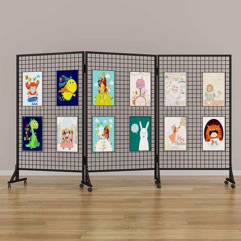 折叠网格展示架画展画室幼儿园作品展示架移动展览架美术展示,淘宝优惠券,粉丝福利购,淘宝优惠卷