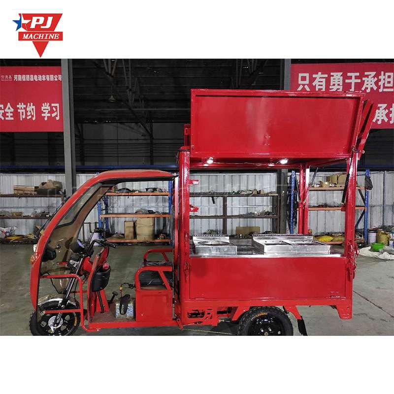 夜市小吃街移动摆摊车 景区广场饮料移动小吃摊 校门口早餐摊车 - 图2