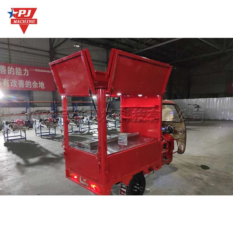 夜市小吃街移动摆摊车 景区广场饮料移动小吃摊 校门口早餐摊车 - 图0