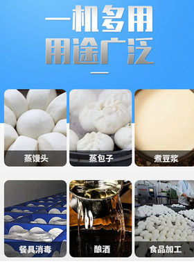 商用蒸汽发生器酿酒煮豆浆蒸包子馒头液化天然气节能锅炉蒸汽机