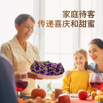 俄罗斯风味紫皮糖袋装500g国产巧克力糖[7元优惠券]-寻折猪