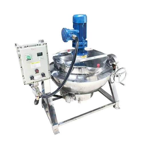 全自动可倾斜出料卤煮夹层锅电加热不锈钢熬煮锅商用食品夹层锅 - 图3