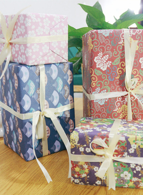 【礼品包装】g日式和风礼品包装纸节日生日送礼礼物/默认包好寄出