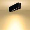 Surface-mounted spotlights, anti-glare bold lamps, no main light, living room lighting, LED grille lights, ceiling-mounted bedroom square downlights