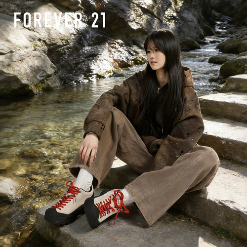 FOREVER 21厚底德训鞋女2026新款舒适轻便防滑休闲运动徒步登山鞋 - 图3