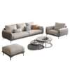 New light luxury technology cloth type simple modern fabric sofa living room three-seat practical latex sofa
