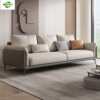 New light luxury technology cloth type simple modern fabric sofa living room three-seat practical latex sofa