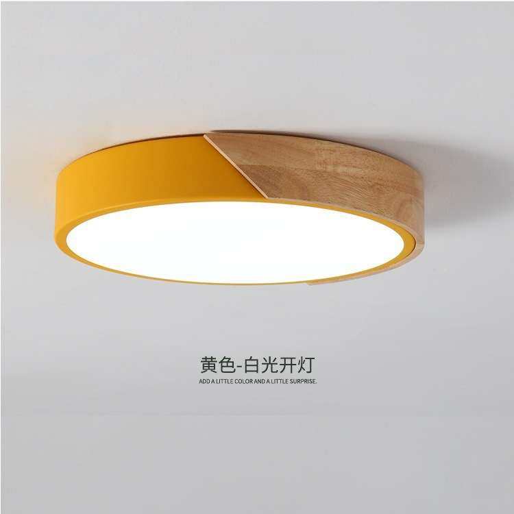 北欧卧室灯现代简约圆形吸顶灯创意儿童房书房家用客厅LED灯具,淘宝优惠券,粉丝福利购,淘宝优惠卷