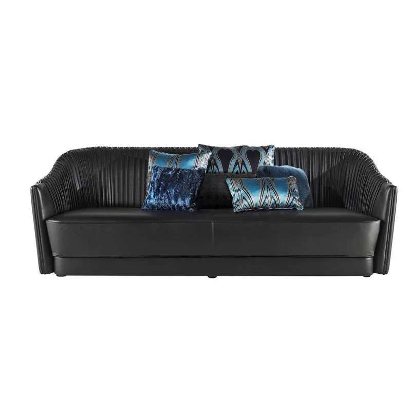 Italian light luxury fabric sofa small apartment three-person sofa villa living room high-end furniture 123 combination
