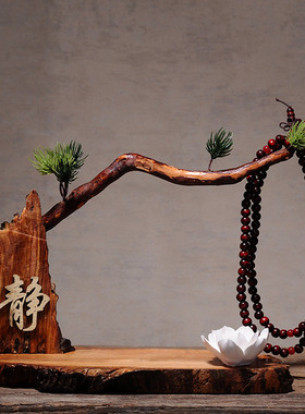 创意中式玄关博古架紫砂摆件禅意小和F尚 家居装饰陶瓷达摩工艺品