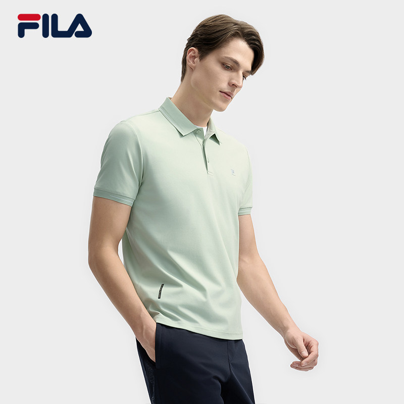 FILA 斐乐官方男子领航POLO衫2025夏季新款商务休闲凉感短袖上衣,淘宝优惠券,粉丝福利购,淘宝优惠卷