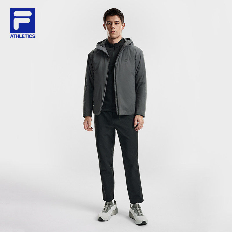 FILA斐乐官方男士棉服2026春季新款健身运动简约宽松保暖连帽外套,淘宝优惠券,粉丝福利购,淘宝优惠卷