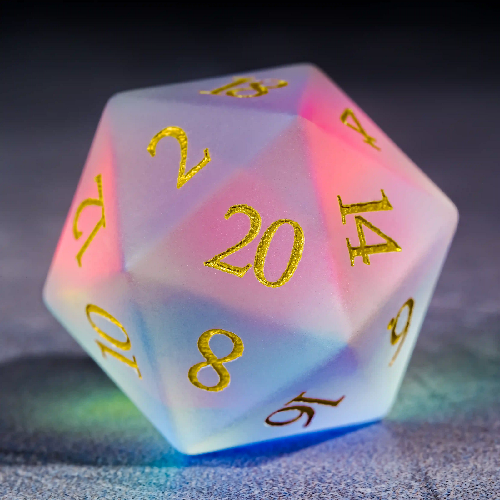 天然水晶炫彩宝石骰子TRGPd20面骰子博德之门dnd跑团桌游骰子配件,淘宝优惠券,粉丝福利购,淘宝优惠卷