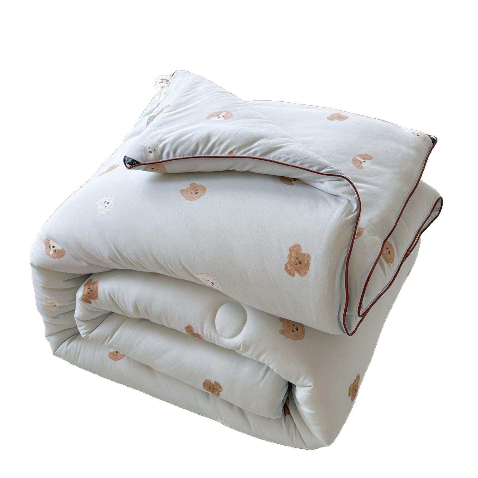 A类软糯糯双面针织棉印花麻绳边春秋被冬被可机洗水洗秋冬保暖被+,淘宝优惠券,粉丝福利购,淘宝优惠卷